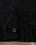 3sixteen Classic Cardigan - Black Boucle