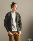 3sixteen Classic Cardigan Olive Boucle
