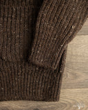 3sixteen Fisherman Cardigan - Umber Tweed