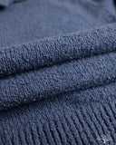 3sixteen Long-Sleeve Knit Polo - Lapis Boucle