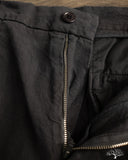 3sixteen Pleated Trouser - Black Linen