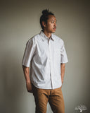 3sixteen Short Sleeve Commuter Shirt - Tan Stripe