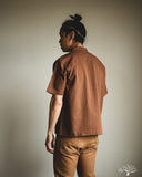 3sixteen Short Sleeve Loop Shirt - Cinnamon Seersucker