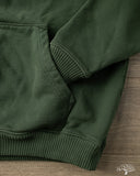 3sixteen Ultraweight French Terry Pullover Hoody - Kombu Green
