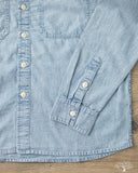 3sixteen Utility Chambray Shirt - Washed Indigo