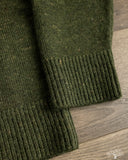 3sixteen V-Neck Sweater - Hunter Green Tweed