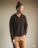 3sixteen V-Neck Sweater - Umber Tweed