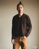 3sixteen V-Neck Sweater - Umber Tweed