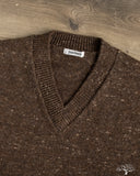 3sixteen V-Neck Sweater - Umber Tweed