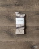 American Trench Breton Stripes Socks - Linen/Navy