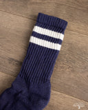 American Trench Merino Double Stripe Sock - Navy