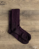 American Trench Merino Field Sock - Plum
