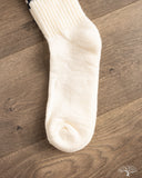 American Trench Merino Retro Stripe Sock - Berry/Navy