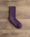 American Trench Supermerino Crew Sock - Plum