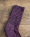 American Trench Supermerino Crew Sock - Plum