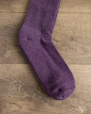 American Trench Supermerino Crew Sock - Plum