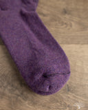 American Trench Supermerino Crew Sock - Plum