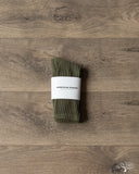 American Trench The Solids Crew Sock - Olive