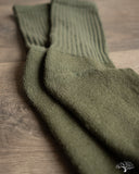 American Trench The Solids Crew Sock - Olive