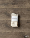 American Trench The Solids Crew Sock - Natural