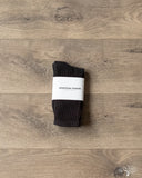 American Trench The Solids Crew Sock - Washed Black