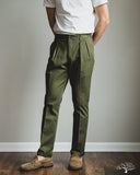 Barnstormer 1002P 2 Pleated Dress Chinos - Olive