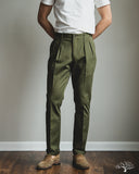 Barnstormer 1002P 2 Pleated Dress Chinos - Olive