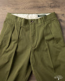 Barnstormer 1002P 2 Pleated Dress Chinos - Olive