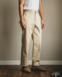 Barnstormer 1952UC Flat Front Chino Trousers - Beige