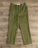 1952UC Flat Front Chino Trousers - Olive