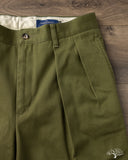 Barnstormer 1955UC 2 Pleated Chino Trousers - Olive