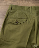 Barnstormer 1955UC 2 Pleated Chino Trousers - Olive