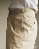 BS-B45S 2 Pleated Classic Shorts - Beige