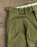 BS-B45S 2 Pleated Classic Shorts - Olive