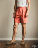BS-B45S 2 Pleated Classic Shorts - Red