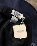 Cableami Linen Herringbone Bucket Hat - Dark Indigo