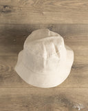Cableami Linen Herringbone Bucket Hat - Ecru