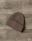 Cableami Linen-Like Cotton Watch Cap Double Rolled Cuff - Olive