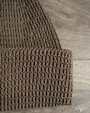 Cableami Linen-Like Cotton Watch Cap Double Rolled Cuff - Olive