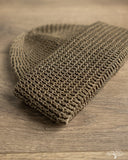 Cableami Linen-Like Finished Cotton Watch Cap - Olive