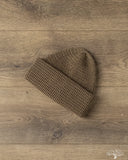 Cableami Linen-Like Finished Cotton Watch Cap - Olive