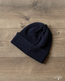 Linen Waffle Watch Cap - Navy