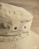 Cableami Organic Cotton / Cordura Hat - Beige Glen Check