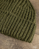 Câbleami - Wool Short Watch Cap - Olive