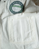 C.O.F. Studio Railway Jacket - Organic 13oz Ecru Stone Wash Denim
