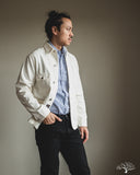 C.O.F. Studio Railway Jacket - Organic 13oz Ecru Stone Wash Denim