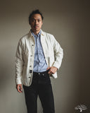 C.O.F. Studio Railway Jacket - Organic 13oz Ecru Stone Wash Denim