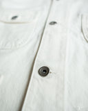 C.O.F. Studio Railway Jacket - Organic 13oz Ecru Stone Wash Denim