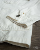 C.O.F. Studio Railway Jacket - Organic 13oz Ecru Stone Wash Denim