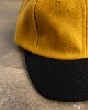 Dehen 1920 Baseball Hat - Old Gold / Black Wool